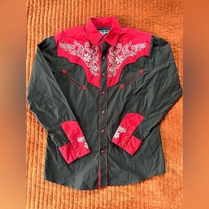 Red and Black Western Shirt